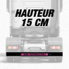 Bavette 15 cm noire personnalisable