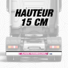 Bavette 15 cm blanche personnalisable